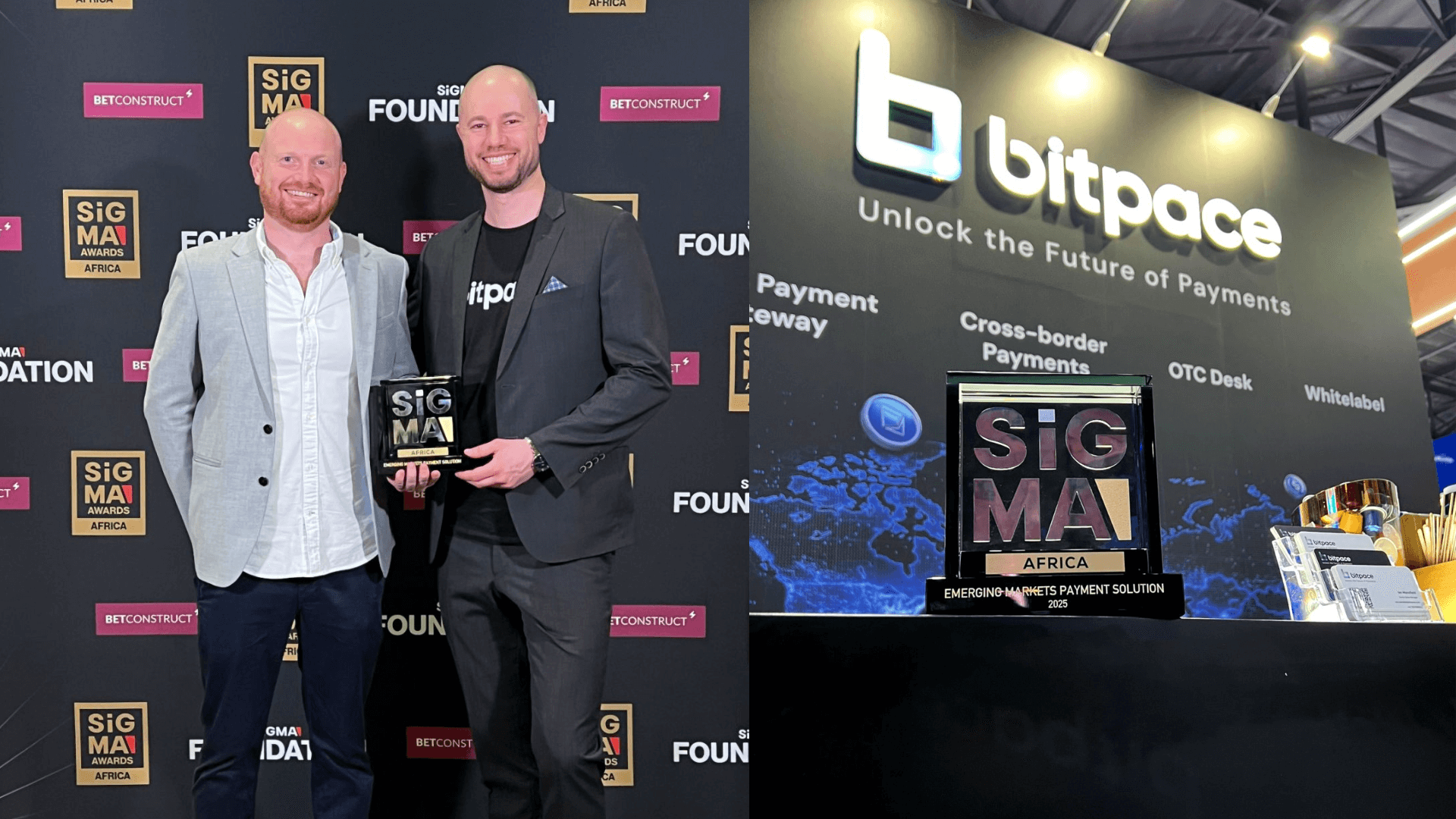 Bitpace Wins Emerging Markets Payment Solution 2025 at the SiGMA World Africa Awards